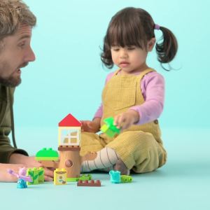 LEGO DUPLO 10431 Peppa Pig Garden and Tree House (20 Pieces) Building Block Toys Mainan Block