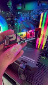 Emblem Sticker Akrilik PRO7 Timbul Premium Warna Krom Miror - Stiker Pro 7