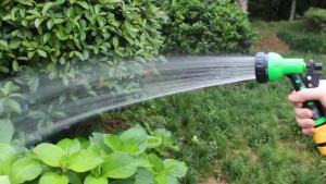 30m EVA Garden Retractable Spring Hose with Spray Gun Cleaning Car Garden Supplies