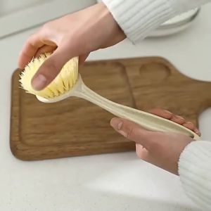 Bàn chải chà bồn rửa chén có tay cầm dài và chất lông dày cao cấp-ESTLA