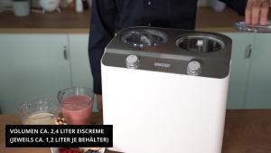 UNOLD Double Ice Cream Maker เครื่องทำไอศครีมแบบถังคู่ - บรรทัดปัจจุบัน มาใช้ได้ง่าย