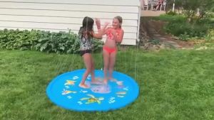 Inflatable Water Spray Pad Kids Outdoor Lawn Beach Sea Animal Sprinkler Play Pad Mat Tub Swiming Pool (S/M/L)
