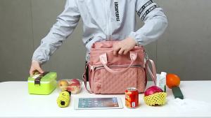 TasBagShop Cooler Bag Thermal Bag sling bag woman Tote bag Insulated Lunch Bag Multifunctional Aluminium Foil quilted crossbody bag For Camping Picnic