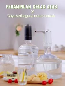 GYT(2IN1)Pompa Galon Pompa Air Galon Rechargeable Pompa Air Minum Dispenser Elektrik USB Charger