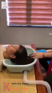 Thau chậu gội đầu nhựa VIỆT NHẬT 2206 - Di động tại giường cho mẹ bầu bé người già bệnh