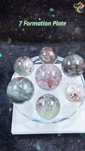 Collectors Grade Natural Green Phantom Spheres 7 Formation Plate