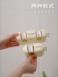 Multipurpose Broom and Mop Grippers Wall Hook Waterproof Self-adhesive Punch-free Hanging Wall Mount Broom and Mop Holder No Tools Household Cleaning Organizer for Bathroom Kitchen Garden Laundry Garage Living Spaces Tool Organization Storage