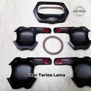 Outer Cover New Terios Mangkok Pintu Mobil New Terios 2007 - 2017 Hitam Premium