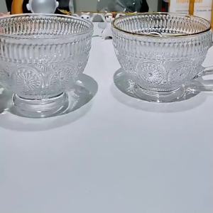 Cốc Thuỷ Tinh Có Quai Cầm - Ly Thuỷ Tinh Uống Nước Trà Sữa Cà Phê Ngũ Cốc -ESTLA