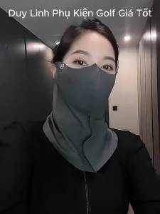 khẩu trang chống nắng cho nam nữ golfer chất liệu lụa băng mềm mại thoáng mát chống tia cực tím bảo vệ da mặt cổ tốt nhất cho golfef