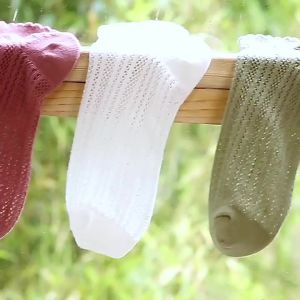 SK-P252 Kaos Kaki Wanita Motif Polos Pattern Garis Kauskaki Pola Pendek Semata Kaki Fashion Sock