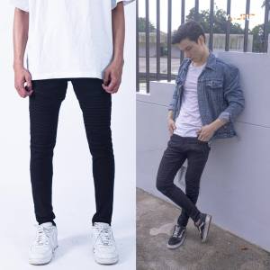 YOJUZ - Y Biker Black (Celana Panjang Jeans) (Skinny Jeans)