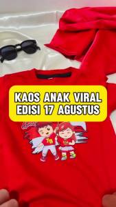 KAOS ANAK 17 AGUSTUS KEMERDEKAAN INDONESIA / ATASAN BAJU DISTRO ANAK MOTIF HUT RI DIRGAHAYU 79