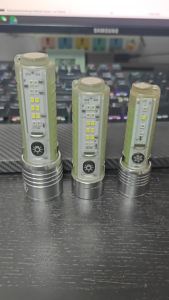 Senter Transparan Magnet Zoom in out Cas 8 Mode Warna 30W Waterproof Flashlight 520A 520 Series