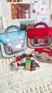 BF-C1094 Plastik Bingkisan Ziplock Motif Tas Ransel / Goodie Bag Birthday 3D Plastik Souvenir Ultah