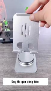 Giá Đỡ Điện Thoại Máy Tính Bảng Chất Liệu Hợp Kim Xoay 360° Dùng Livestream Xem Phim Gấp Gọn Tiện Dụng - Kệ Điện Thoại Gập Gọn K61 Cao Cấp