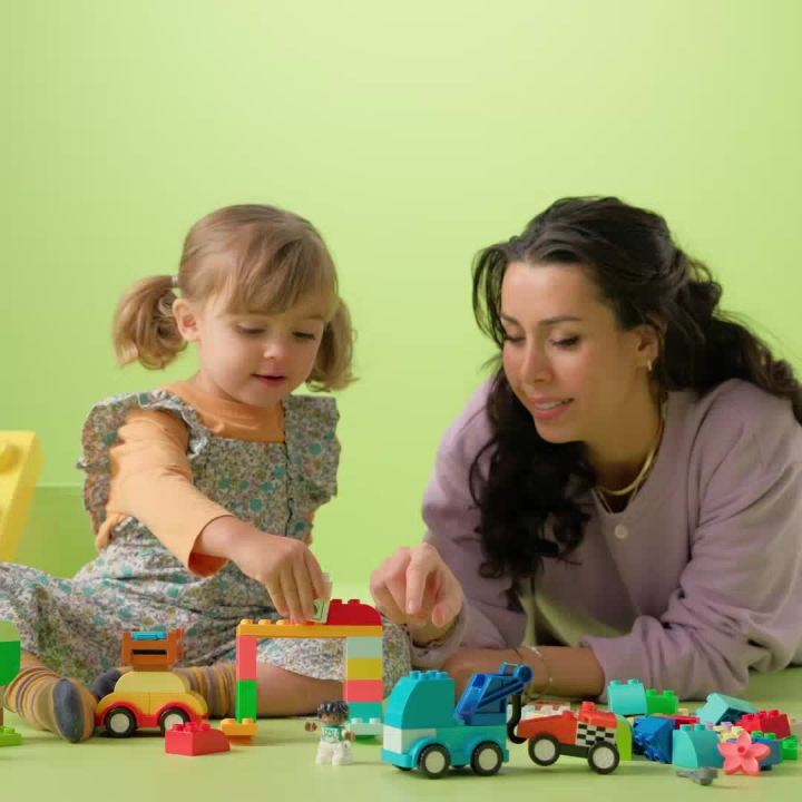 LEGO DUPLO Classic 10439 Cars and Trucks Brick Box (80 Pieces) 80