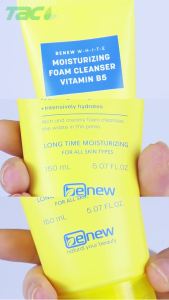 Sữa Rửa Mặt Dưỡng Trắng Da Cấp Ẩm Cao Cấp BENEW WHITE MOISTURIZING VITAMIN B5 150ml