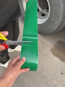 เทปกาวซ่อมแซม เทปกาวติดผ้าใบ เทปกาวซ่อมผ้าใบกันน้ำกันแดด เทปผ้าใบกันน้ำ ติดแน่น เหนียว หลากสี 5เมตร MUDMEE