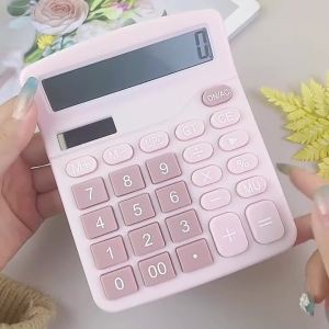 Máy Tính Cầm Tay Mini Bỏ Túi Sử Dụng Năng Lượng Mặt Trời Hoặc Pin Thiết Kế Thời Trang-ESTLA