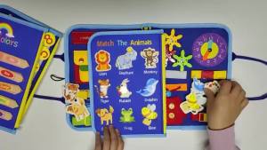 [GIORGIO ARMANI MALL]Montessori กระเป๋าฝึกกิจวัตรประจําวัน ของเล่นเสริมการเรียนรู้ สําหรับเด็กวัยหัดเดิน กระเป๋าฝึกซ้อม 6 หน้า