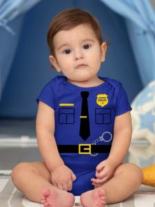Baby Career Onesies with Baby Name Print - Little Police