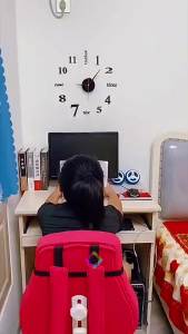 Jam Tembok DIY Tempel / Jam Dinding Hook Giant Clock Analog 3D Modern