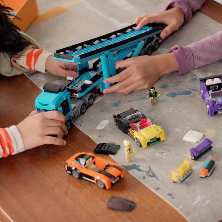 LEGO City 60408 Car Transporter Truck with Sports Cars (998 Pieces