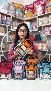 BabyShop-C1094 Plastik Bingkisan Ziplock Motif Tas Ransel / Goodie Bag Birthday 3D Plastik Souvenir