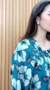 Daster Panjang Lengan 7/8 Rayon Adem Kekinian Karet Dada - Nyaman & Stylish