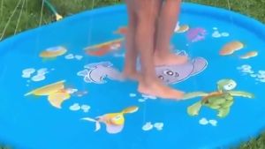 Letsview Inflatable Water Spray Kids Sprinkler Play Pad Mat Outdoor Lawn Beach Sea Animal Tub Swiming Pool (S/M/L)