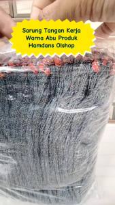 Sarung Tangan Kerja Isi 1 Lusin Bahan Kain Rajut Tebal