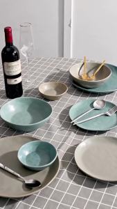 Brewsuniq - Altered Teal Dinnerware Series / Piring Makan Cantik Unik Estetik Minimalis
