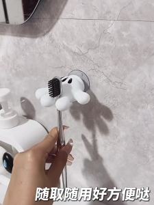 Cartoon Palm Toothbrush Holders Wall Mounted Hanging Multifunctional Hook Keys Cables Cords Kitchen Bathroom Lovely Decoration Wall-mounted Toothbrush Holder Self-adhesive Bathroom Toothbrush Storage Rack