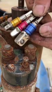 Adapter Kepala Bor Socket Impact Conventer Extension Hex Kunci Socket 3 Pcs 1/2 3/8 1/4 - 6734