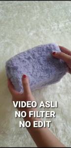 POUCH MAKE UP BULU MACARON