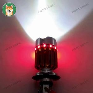 UNIVERSAL H4 HEADLIGHT BULB WITH ANGEL EYE AND FLASHER 247 MOTORCYCLE LIGHTINGS [PRETTY USEFUL]