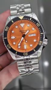 Jam Tangan Seiko SRPD59K1 Orange Dial Automatic Fullset