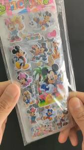 EASY WEARHOUSE 10 Sheets 3D Bubble Cartoon Stickers Pony Frozen Spiderman Pokemon Birthday Gift Free Gift