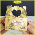 100pcs KT16123 Kotak Jajan Kotak Telur Kotak Gula Door Gift Goodies Box. 