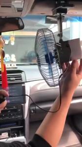 6 Inch 12V/24V Portable Vehicle Auto Car Fan Oscillating High Quality Sworld Car Cooling Fan-(Intl) Adjustable Speed Rotatable Fan