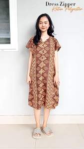 LDO Daster Zipper  Andin & Kimono  Banyak Motif