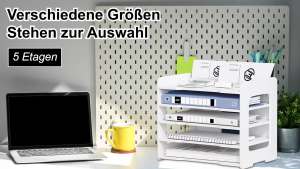 Paper Organizer File Storage Rack Paper Storage Tray Document Holder Paper Holder File Organizer Folder Storage Rack Desk File Organizer Shelf for Home Office School