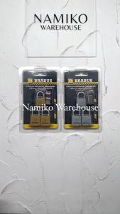 Gembok koper brass kuningan BRABUS 3 pcs 20 mm