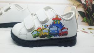 Sepatu Sneakers TAYO Anak Fashion Trendy / Sepatu Kets Perekat Anak Karakter Tayo The Little Bus