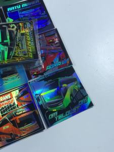 (isi 20 stiker) Tempelan Bus Kotak ada Hologram | Basuri Tuan Muda Kids Panda Ratu Maher Telolet Glosy Anti Air