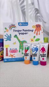 Jarmelo (Joan Miro)สมุดกิจกรรมเล่นคู่ฟิงเกอร์เพ้นท์ Enlightenment Finger Paint Paper เหมาะสำหรับเสริมพัฒนาการเด็ก 3 ขวบ
