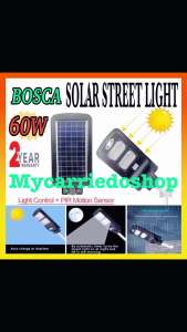 BOSCA 60W 2 Year Warranty Outdoor Solar Induction Integrated Street LED Light With Remote Control BOSCA-S02