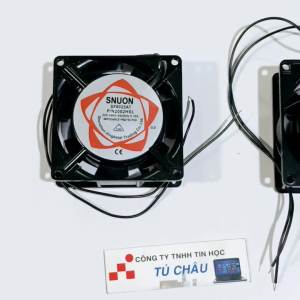 Quạt 8Cm / Dày 2.6Cm - Điện áp AC: 220V (RxDxC: 8Cm x 8Cm x 2.6Cm)