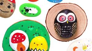 Joan Miro ชุดของเล่นศิลปะระบายสีลงบนหิน Rock Painting Art Activity Set Non-Toxic Educational Toy for Kids - คุณสมบัติของชุด คุณเล่น คุณสร้าง